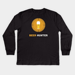 Beer hunter Kids Long Sleeve T-Shirt